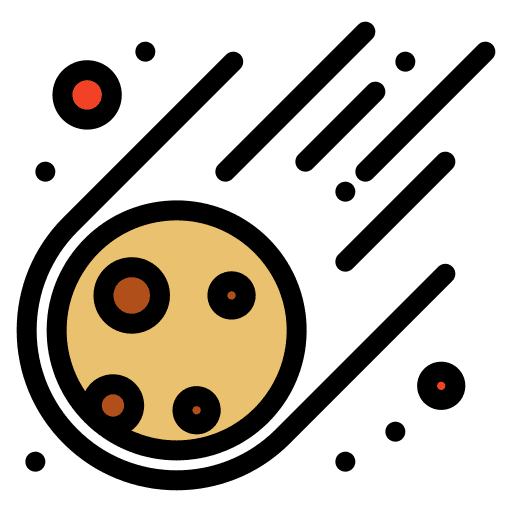 Meteorite astronomy meteor meteorite icon