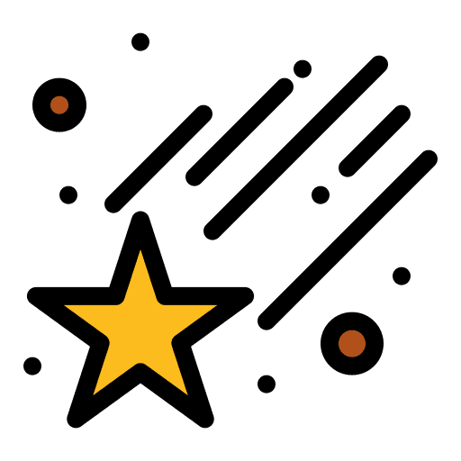 Shooting star sky shooting star comet icon Shooting star sky shooting star comet icon