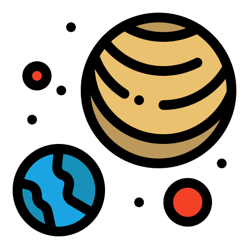 Planets wind world ecology icon Planets wind world ecology icon