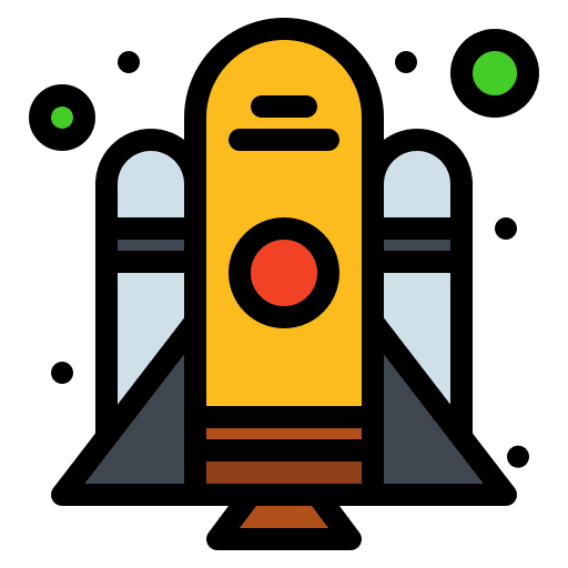 Rocket rocket ship transportation space shuttle icon Rocket rocket ship transportation space shuttle icon