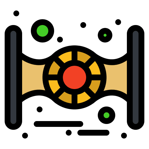 Spaceship transport science fiction ufo icon Spaceship transport science fiction ufo icon
