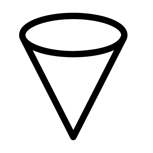 Cone cone education shapes and symbols icon