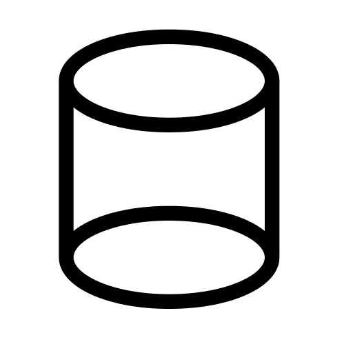 Cylinder cylindrical geometric mathematics icon