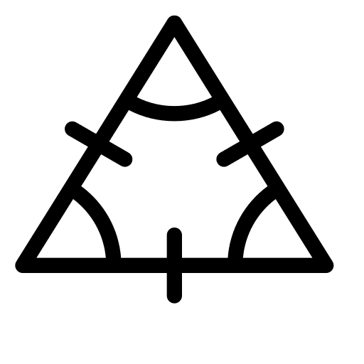 Triangle geometric shape triangle icon
