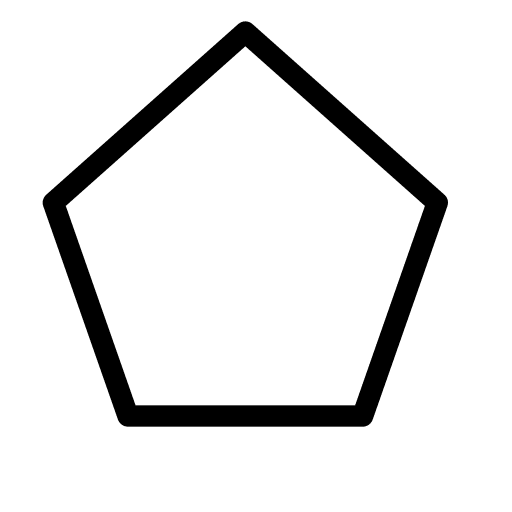 Pentagon polygon geometry pentagram icon