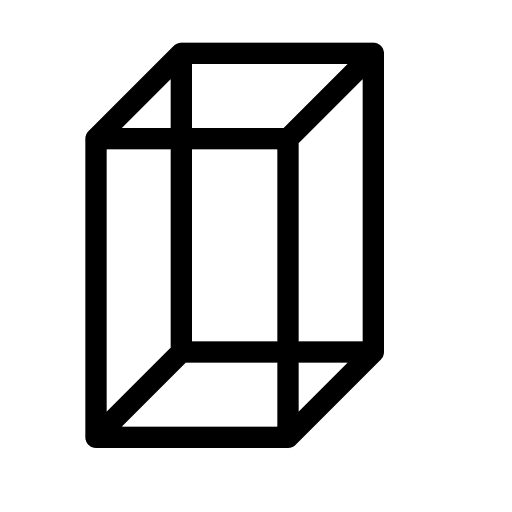 Rectangular shape maths geometry icon
