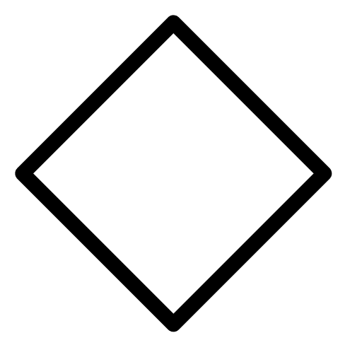 Rhombus polygon geometry education icon