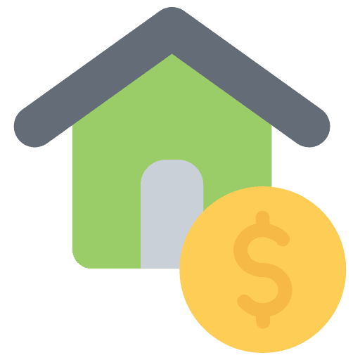 Real estate money payment finance icon
