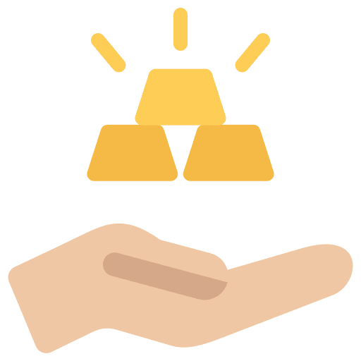 Return on investment investment treasury bank icon