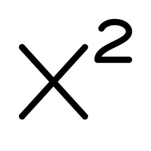 Squared squared algebra mathematical symbol icon