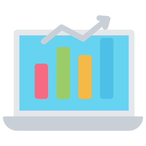 Growth analysis analytics statistics icon Growth analysis analytics statistics icon
