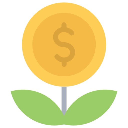 Investment plant bank investment icon Investment plant bank investment icon