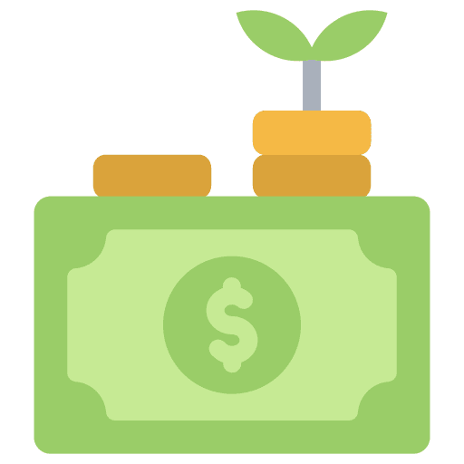 Return on investment growth money banknote icon Return on investment growth money banknote icon