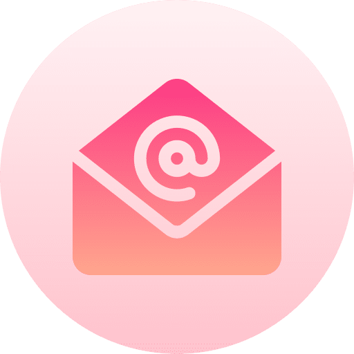 Mail at sign message email icon