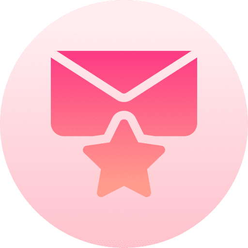 Favorite email message envelope icon Favorite email message envelope icon