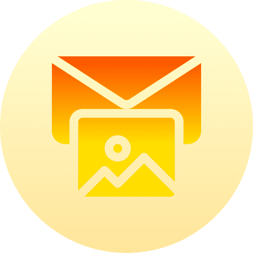 Mail landscape communications email icon Mail landscape communications email icon
