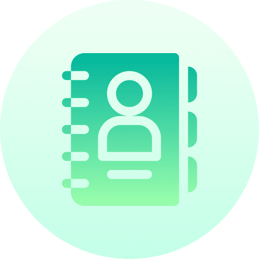 Contact book agenda phone list contact person icon Contact book agenda phone list contact person icon