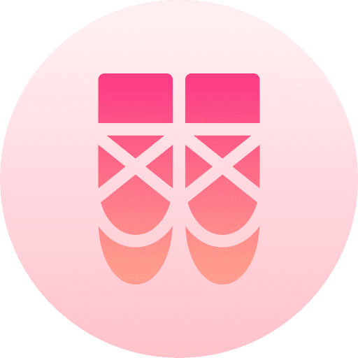 Ballet feet ballet flats dance icon
