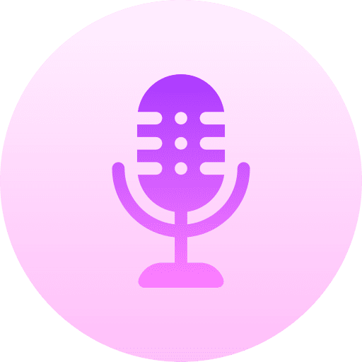 Microphone voice recording technology radio icon