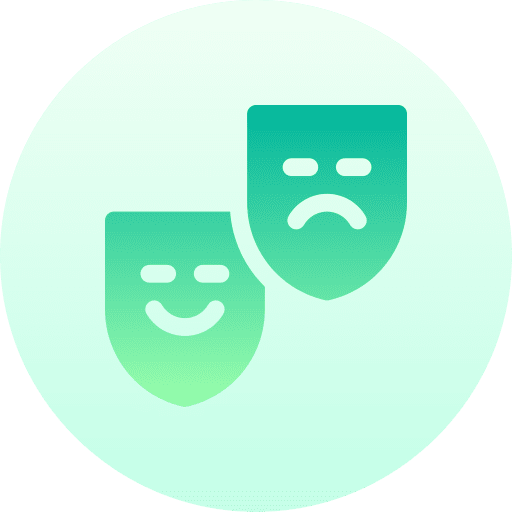 Theater masks comedy mask theater icon Theater masks comedy mask theater icon