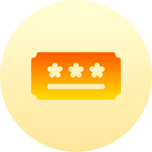 Ticket access interface entertainment icon Ticket access interface entertainment icon