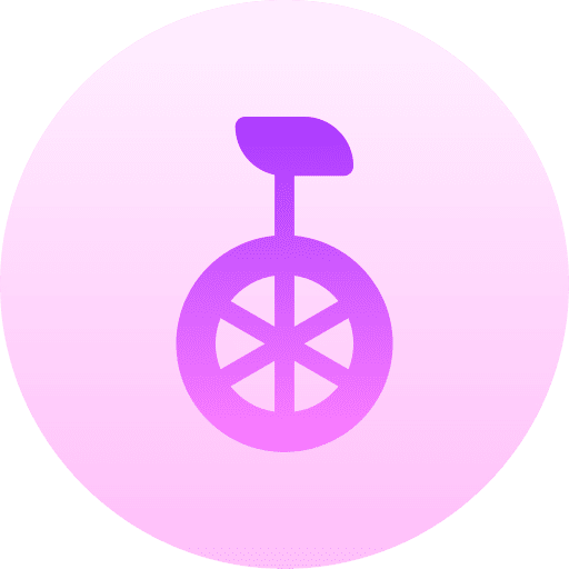 Unicycle one wheel entertainment pedals icon Unicycle one wheel entertainment pedals icon