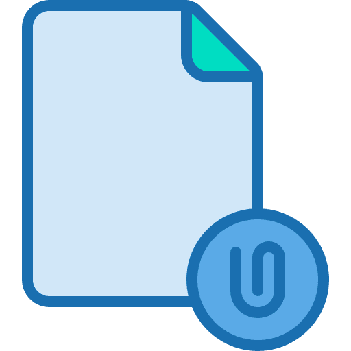 Attach file paper clip files and folders office material icon Attach file paper clip files and folders office material icon