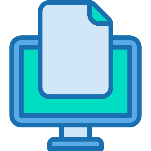 Digital book digital file ebook icon