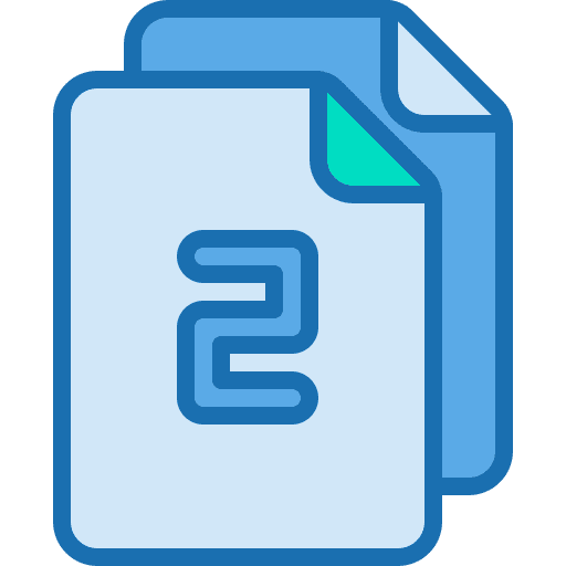 Duplicate duplicated document paste icon