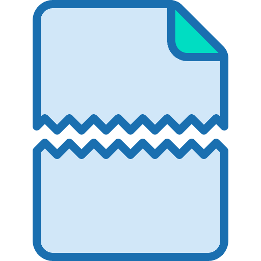 Paper shredder damage paper shredder file icon Paper shredder damage paper shredder file icon