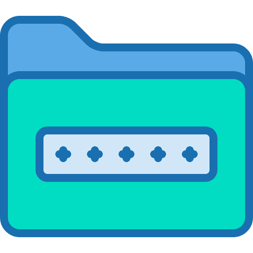 Password files and folders privacy password icon Password files and folders privacy password icon