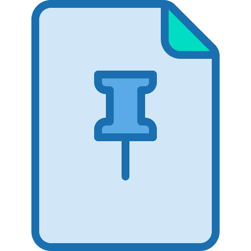 Pinned notes files and folders pin paper icon Pinned notes files and folders pin paper icon