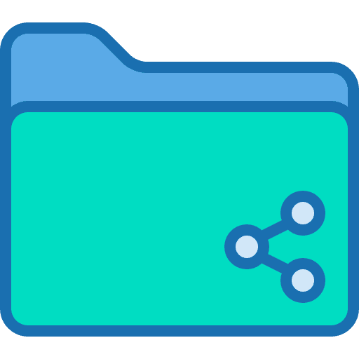 Shared folder document share sharing icon