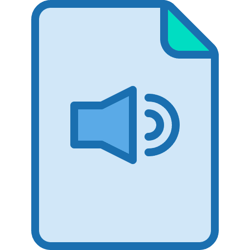 Audio file file document files and folders icon Audio file file document files and folders icon
