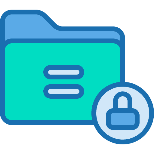 Lock padlock lock folder icon Lock padlock lock folder icon