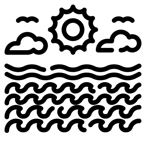Ocean ocean sea landscape icon