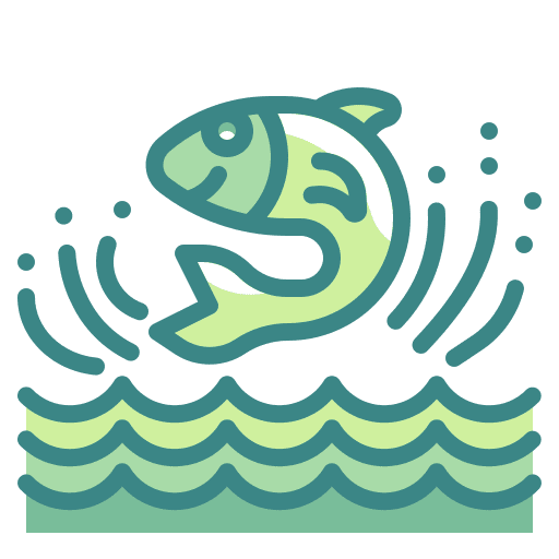 Fish aquaculture river animals icon