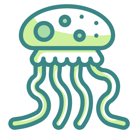 Jellyfish ocean aquarium jellyfish icon