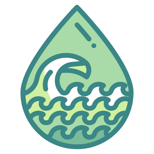 Water drop ecology and environment nature ocean icon
