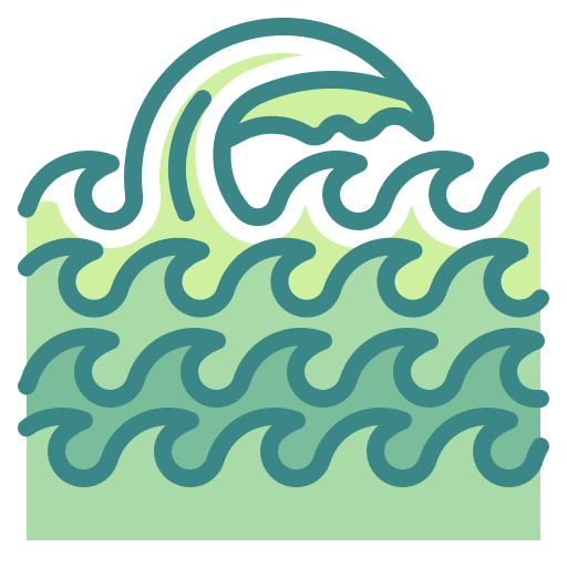 Wave ocean sea wave icon