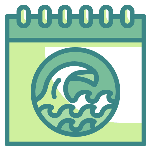 Calendar ecology calendar environmental protection icon