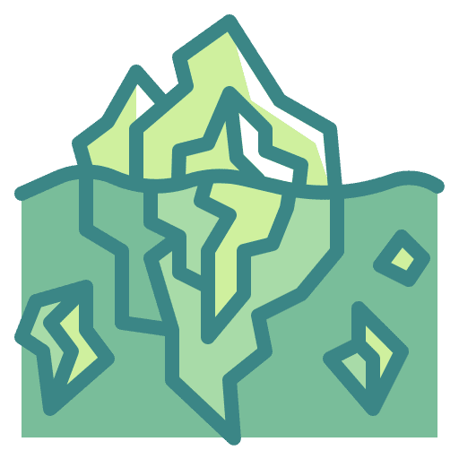 Iceberg global warming glacier iceberg icon