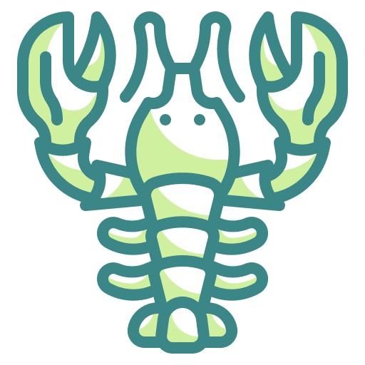 Lobster seafood aquatic sea life icon