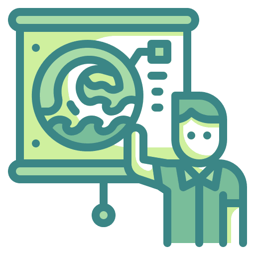 Presentation marine user sea icon