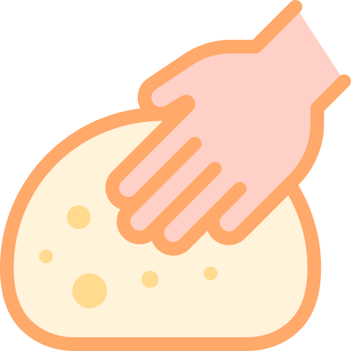 Dough knead dough bakery icon