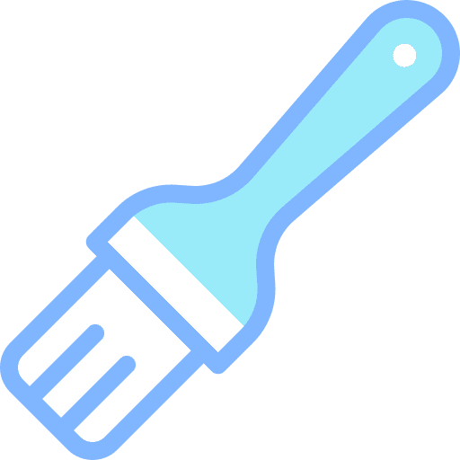 Pastry brush bakery cooking food and restaurant icon