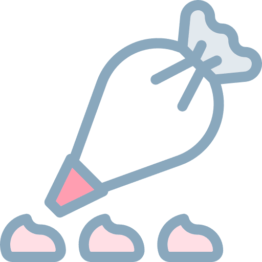 Piping bag food and restaurant confectionery cream icon