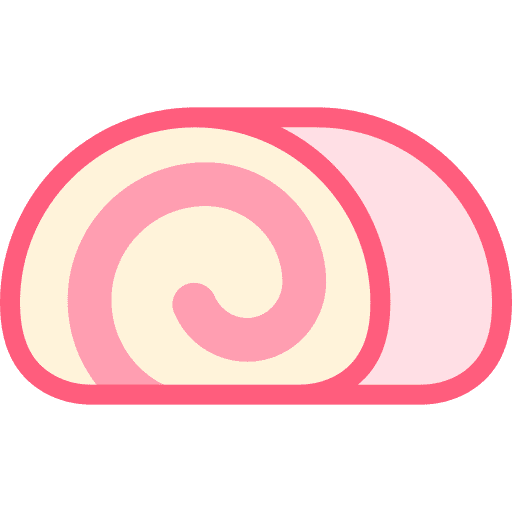 Roll cake bakery sweet food dessert icon Roll cake bakery sweet food dessert icon