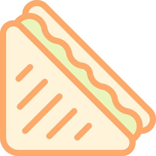 Sandwich food and restaurant bread sandwich icon