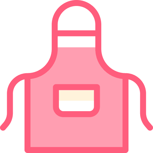 Apron food and restaurant clothing protection icon Apron food and restaurant clothing protection icon